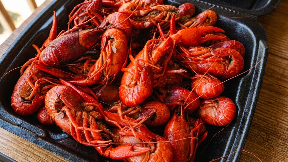 Crawfish, shrimp, crab — by the pound